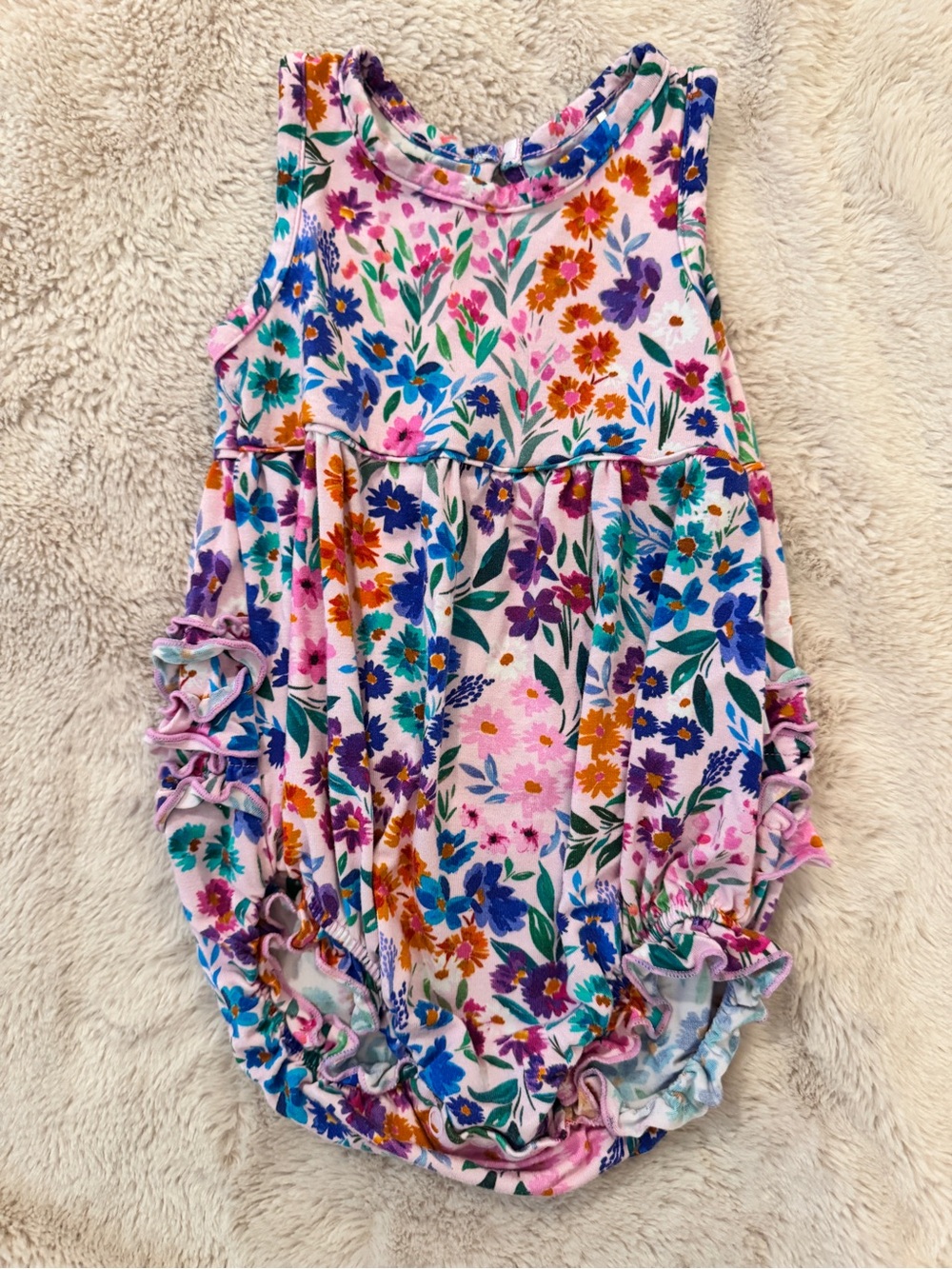 Little Sleepies Sweet Pea Bubble Romper 3-6 Months